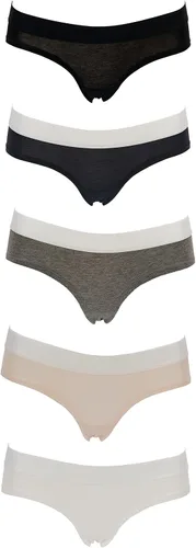 Vista 4 de Emprella Bragas para mujer, ropa interior hipster de algodón suave para mujer