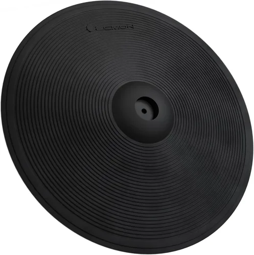 Vista 10 de Lemon Almohadilla de platillo electrónico de doble zona de 9 pulgadas con estrangulador – Platillo de acento compacto/FX para kits de batería