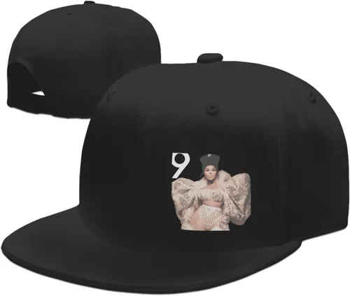 Vista 6 de Gorra de béisbol unisex de ala plana, sombrero de camionero ajustable, sombrero de hip hop para hombres y mujeres, sombrero de Snapback, color negro