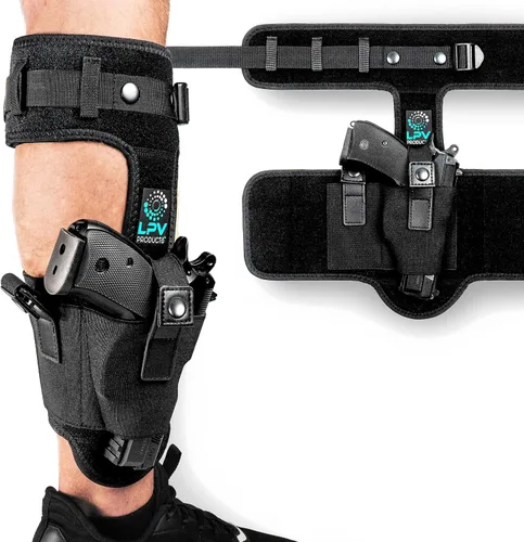 Vista 8 de Funda de tobillo premium para ocultación profunda, 9mm 380 Versión mejorada Cómoda y duradera Se adapta para Glock 43 26 19, Ruger LCP, SIG