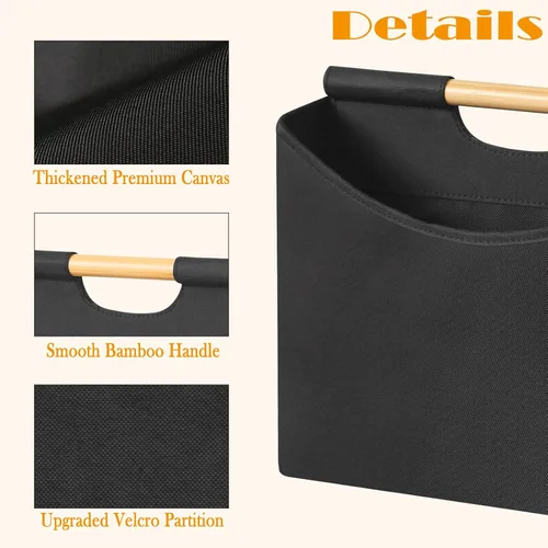 Vista 2 de Soporte plegable para revistas, archivador de revistas con asa, estante para revistas, almacenamiento de revistas de periódicos, carpeta de archivos
