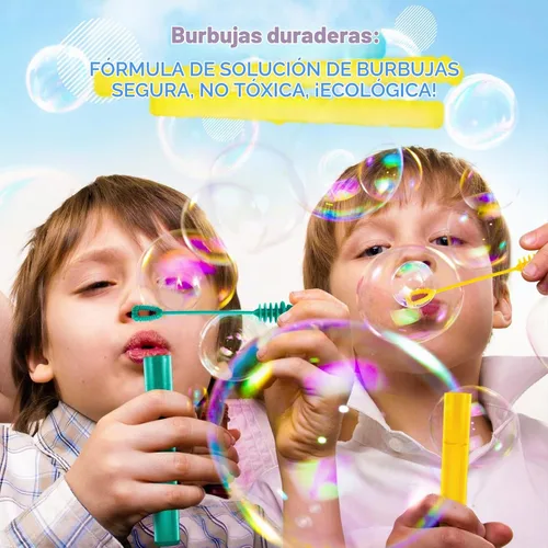 Vista 5 de SpringFlower 200 piezas de varitas mini para burbujas, surtido de juguetes para regalos de fiesta para niños, temática de cumpleaños, Halloween