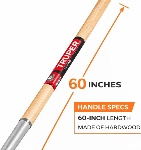 Vista 4 de Truper TruPro Rastrillo de asfalto, 14 púas, mango de madera de 60 pulgadas (modelo R-14XSH / 33105)
