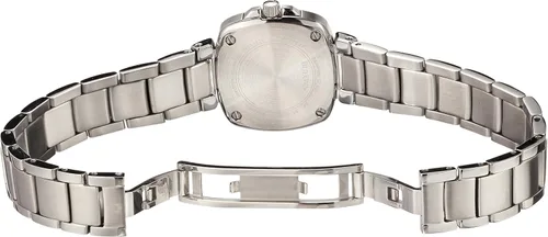 Vista 5 de Bulova 96R200 Diamond Gallery Reloj blanco de cuarzo japonés con pantalla analógica para mujer, Blanco, Reloj de cuarzo, cronógrafo