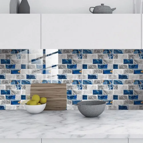 Vista 4 de Adhesivos para azulejos de despegar y pegar, azulejos de ladrillo autoadhesivos para salpicaduras de cocina, adecuado para baño, cámper, encimera