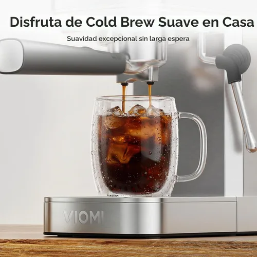 Vista 5 de VIOMI Máquina de café expreso T1A con espumador de leche, máquina