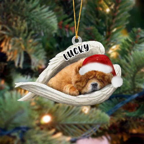 Vista 76 de Ángel durmiente de Afghan Hound para Navidad, adorno personalizado con el nombre del perro, adorno de Navidad personalizado para amantes de perros