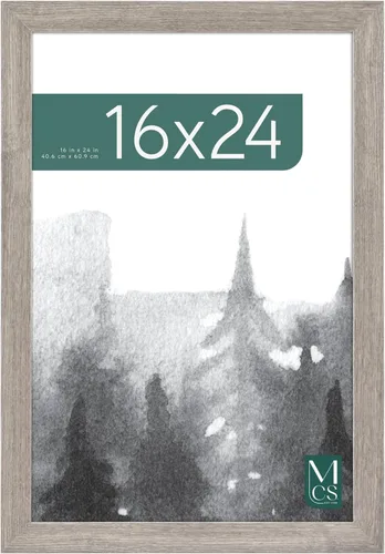 Vista 43 de MCS Marco para póster con estilo de museo, 11 x 17 pulgadas, madera de granero, vertical y horizontal, para colgar en la pared, marco grande