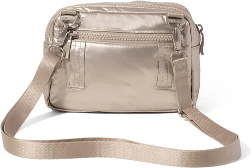 Vista 2 de Baggallini Bolso bandolera pequeño con triple cremallera para mujer