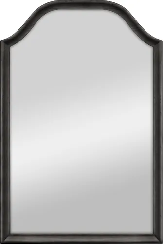 Vista 44 de MCS Simplicity - Espejo de pared grande de 21.5x25.5 pulgadas, espejo negro con detalle biselado, espejo para colgar en pared vertical u horizontal