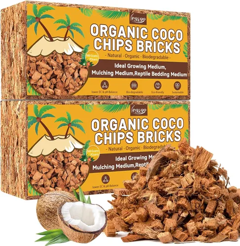 Vista 11 de Legigo Chips de fibra de coco de 1.1 libras para plantas, mezcla orgánica