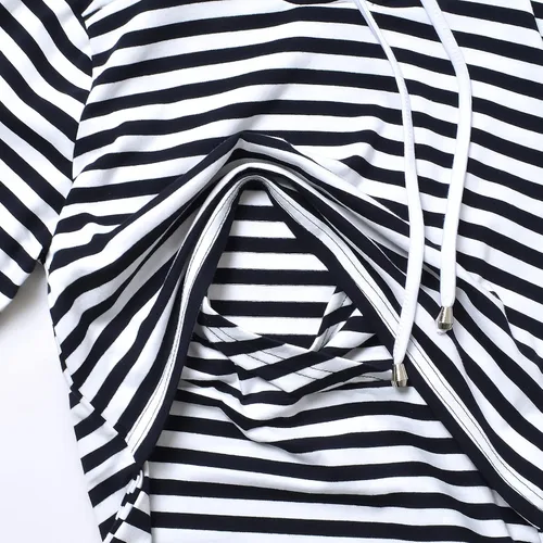 Vista 153 de GINKANA Sudadera con capucha para mujer, manga larga, lactancia materna, ropa casual