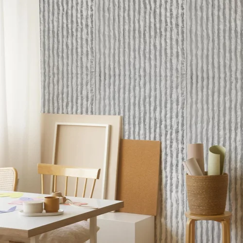 Vista 7 de Art3dwallpanels Paneles de pared 3D con textura de cemento, paquete de 4 paneles de pared triangulares de poliuretano con diseño de prisma