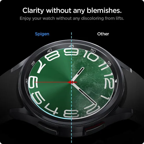 Vista 12 de Spigen GlasTR EZ FIT - Protector de pantalla para Galaxy Watch 6 Classic