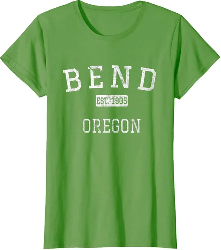 Vista 4 de Bend Oregon OR Camiseta vintage, Negro