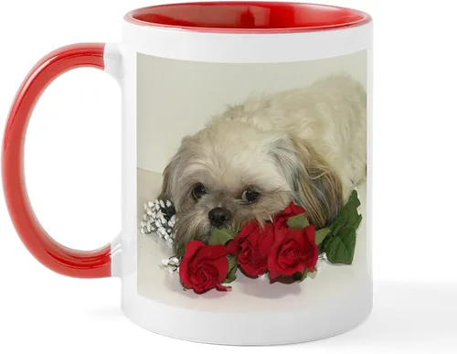Vista 34 de CafePress Cute Shih Tzu Dog Mugs - Taza de café de cerámica de 11 oz (11.0 fl oz)