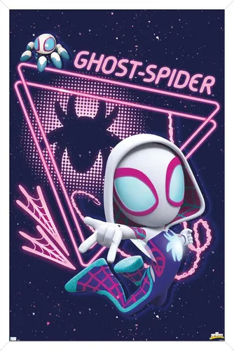 Vista 13 de Trends International Marvel Spidey And His Amazing Friends - Póster de pared de araña fantasma, 22.4 pulgadas de largo x 14.7 pulgadas, versión