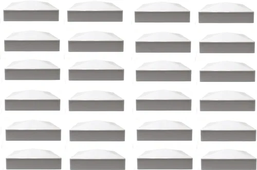 Vista 13 de Tapa para poste de valla de vinilo piramidal de plástico de 5 x 5 (5.000 in x 5.000 in), color negro o blanco, múltiples cantidades para postes