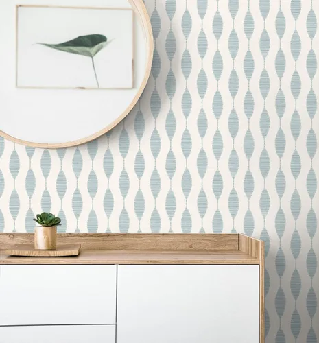 Vista 7 de NextWall Stacy Garcia Home Ditto - Papel tapiz para despegar y pegar (azul ópalo)