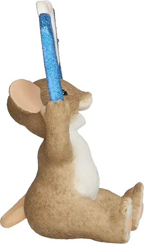 Vista 3 de Roman - Colección Charming Tails, figura pop, 3.5 pulgadas de alto, resina y piedra, duradera, coleccionable, bonita figura decorativa de ratón