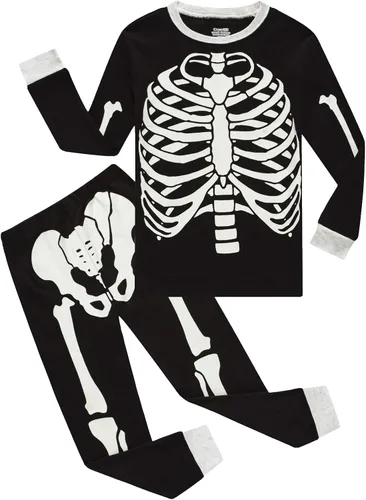 Vista 43 de Demifill Conjunto de pijamas de Halloween para niños y niñas, pijamas de Navidad, ropa de dormir para niños y niñas