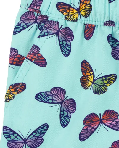 Vista 3 de The Children's Place Pantalones cortos de sarga con estampado para niñas