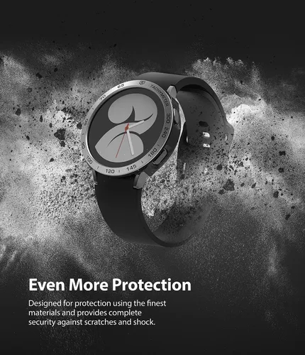 Vista 6 de Ringke [Deportes aéreos + estilo bisel] Compatible con Samsung Galaxy Watch 4 de 1.575 pulgadas, funda flexible de poliuretano termoplástico a