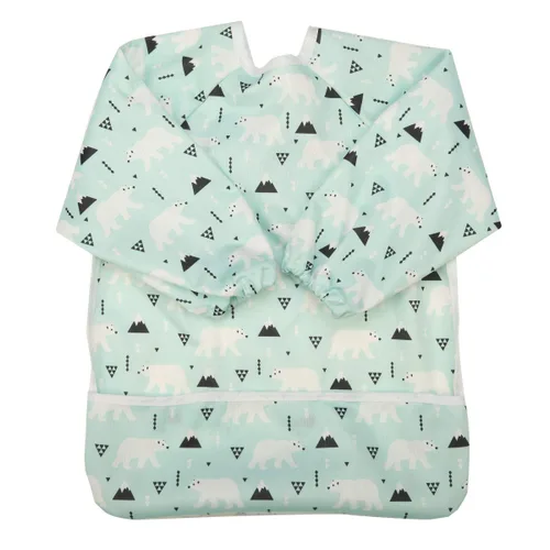 Vista 25 de Babero Camisa de manga larga con bolsillo para bebés de 1 a 3 años (Animal Forest)