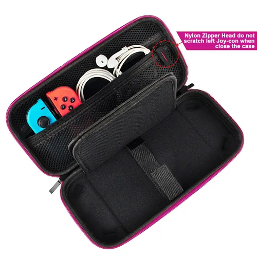 Vista 66 de daydayup Switch Carrying Case Compatible with Nintendo Switch 2, with 24 Games Cartridges Protective Hard Shell Travel Carrying Case Pouch for