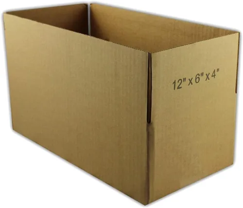 Vista 2 de EcoSwift 5 cajas de embalaje de la cartulina acanalada 12x6x4 que envían por correo los cartones móviles de la caja de envío