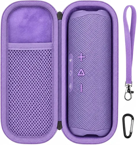 Vista 11 de GWCASE Funda rígida para altavoz Bluetooth portátil JBL Flip 7/6/5, color Rojo