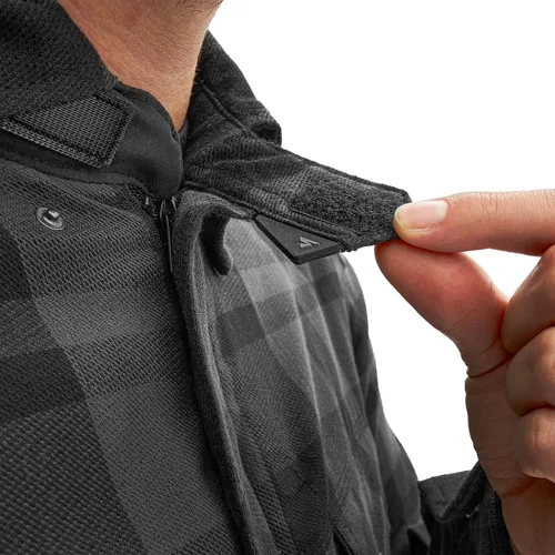 Vista 11 de SHIMA RENEGADE MEN 2 Camisa de motocicleta para hombre – Chaqueta de franela de motociclista a cuadros blindados con fibra QL – Aramida y capa