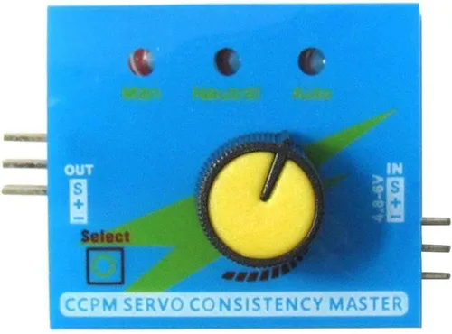 Vista 4 de ShareGoo 3CH 4.8-6V Servo Tester CCPM Comprobador maestro de consistencia con protección de conexión inversa, probador de motor RC ECS herramienta