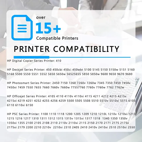 Vista 2 de NineLeaf Cartucho de tinta tricolor 57 remanufacturado compatible con HP Deskjet 450 5150 5550 5650 5850 9650 9670 9680 F4135 F4140 F4180 Copiadora