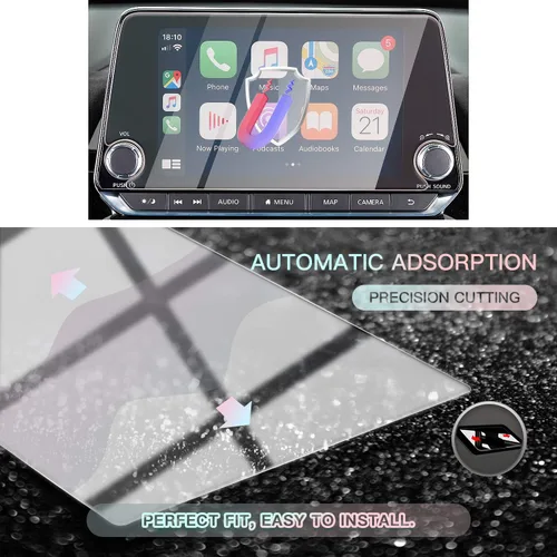 Vista 5 de CDEFG Protector de pantalla de automóvil con control central, protector de pantalla de navegación para Altima L34/2020 Sentra 2019, 2020, 2020, 8