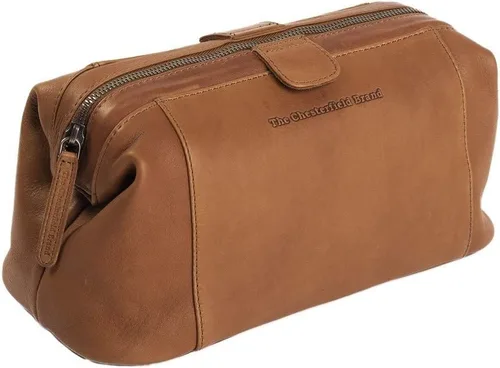 Vista 5 de Chesterfield Brand The Toiletry Bag VINCE Cuero para hombres y mujeres Bolsa de cosméticos de afeitado de viaje, organizador grande de maquillaje