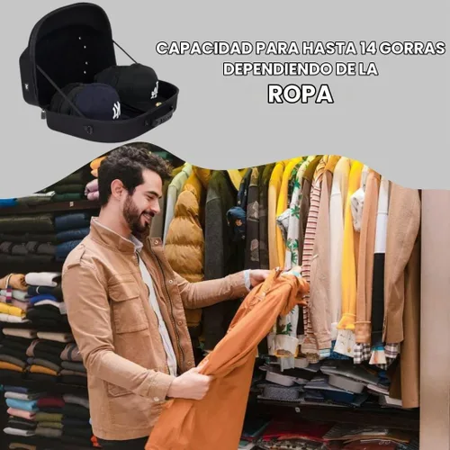 Vista 7 de Homiegear HG Travel VIP - Funda de transporte multiusos, hasta 14 sombreros Negro