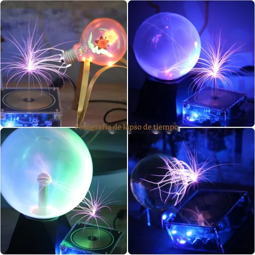 Vista 4 de Joytech Bluetooth Music Tesla Coil Arco Plasma Bocina de transmisión inalámbrica Modelo de juguete de escritorio experimento SSTC SS02