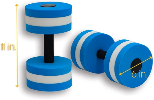 Vista 2 de Trademark Innovations Lightweight Aquatic Exercise Dumbells
