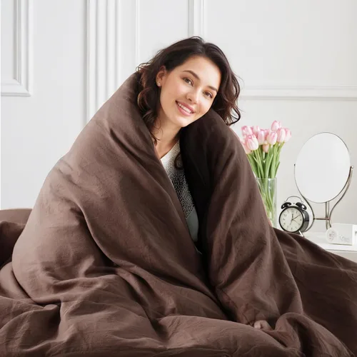 Vista 288 de NEXHOME PRO Funda de edredón Twin XL 100% algodón lavado, transpirable, duradera, texturizada, similar al lino, juego de ropa de cama para el hogar