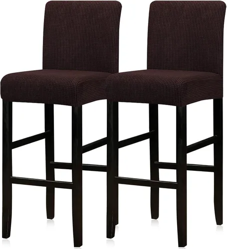 Vista 48 de Lellen - Fundas para taburete de bar de jacquard, fundas para silla de taburete de bar, fundas para silla de bar, fundas para taburete de bar