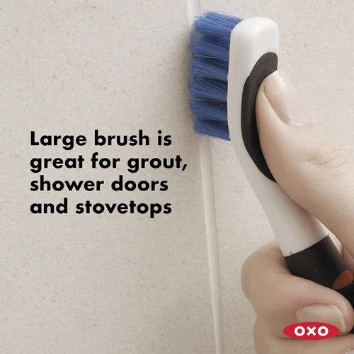 Vista 3 de OXO, Blue Good Grips - Juego de cepillos de limpieza profunda