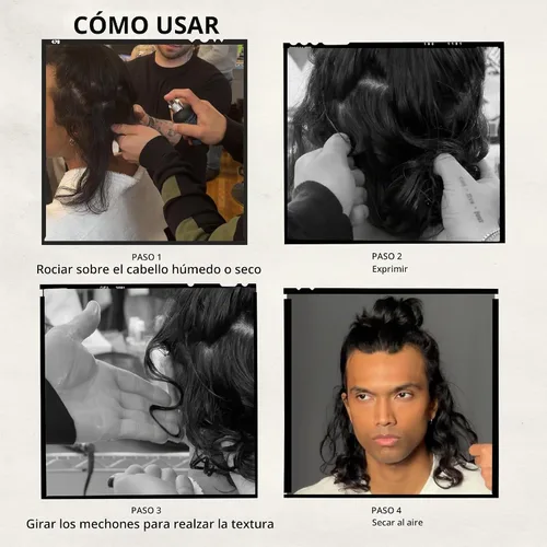 Vista 9 de Bumble and bumble. Surf Sea Salt Spray Voluminizante Añade textura + acabado mate, ondulado recto
