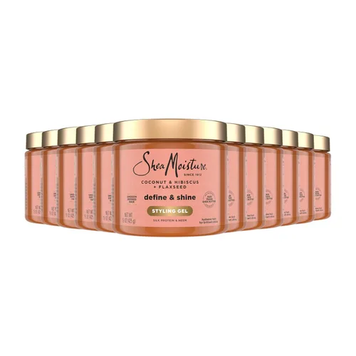 Vista 8 de Shea Moisture Gel de peinado Define & Shine Coconut & Hibiscus 15oz
