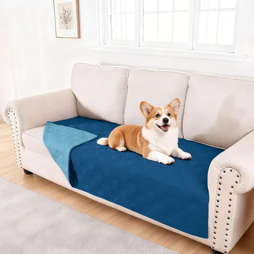 Vista 37 de hyha - Manta impermeable para cama de perro, mantas suaves para mascotas, funda impermeable para sofá para perros, fundas reversibles lavables