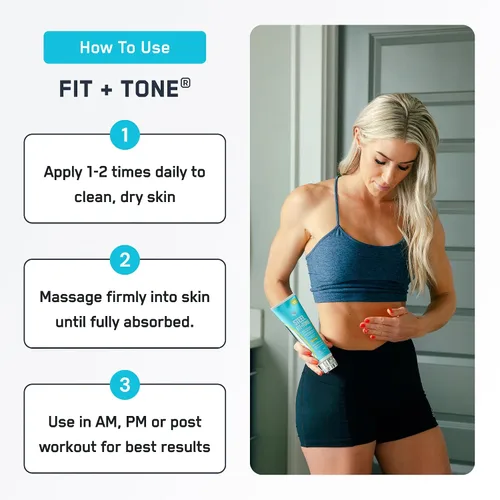 Vista 4 de SteelFit Loción corporal reafirmante - Crema para contornear y tensar la piel para el cuerpo - Removedor de celulitis firme y tonificante