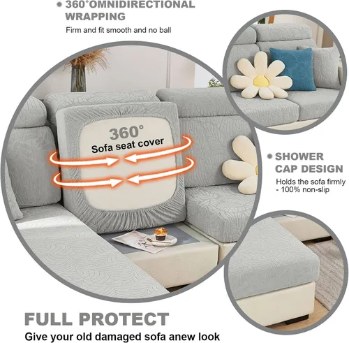 Vista 2 de Beacon Pet Funda universal para sofá 2024, fundas de cojín elásticas resistentes al desgaste, fundas de sofá mágicas, protector de muebles