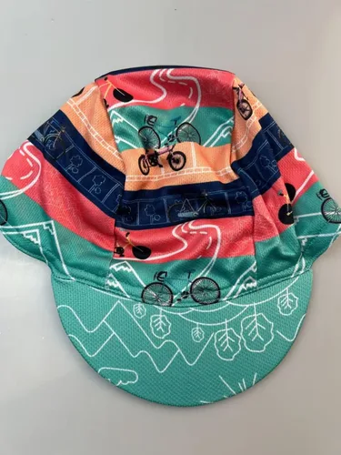 Vista 2 de Funny - Gorra de ciclismo de poliéster para ciclismo, forro de casco transpirable y absorción de sudor B11