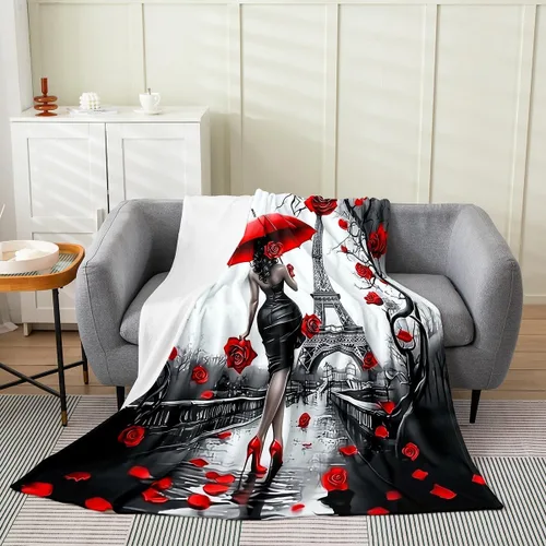 Vista 18 de Erosebridal American Flag Throw Blanket 40x50 Inch Sofa Bed Couch Decor,Rustic Deer Hunting Fleece Blanket for Kids Boys Girls,Farmhouse Cabin Bed