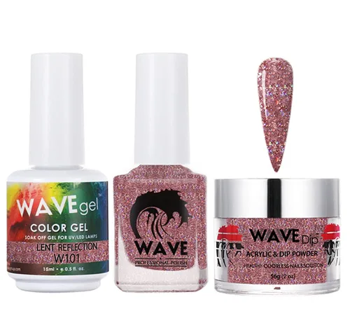 Vista 46 de WAVEGEL - Juego de gel de remojo, laca de uñas y polvo acrílico a juego - Colección Simplicity - #P109 Blizzard